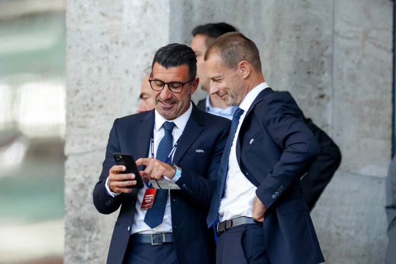 Luis Figo i Aleksander Čeferin
