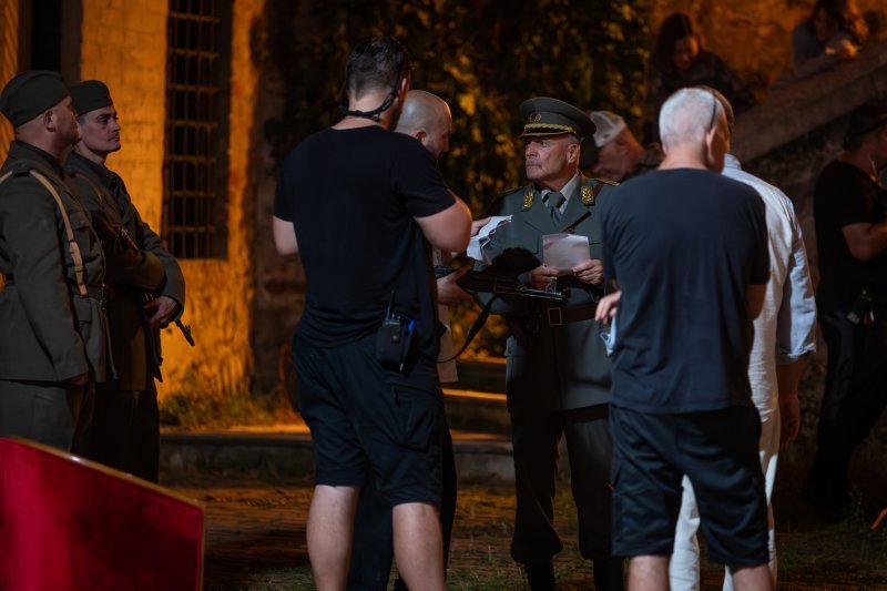 Armand Assante na setu filma 260 dana
