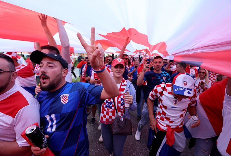Hrvatski navijači u Hamburugu