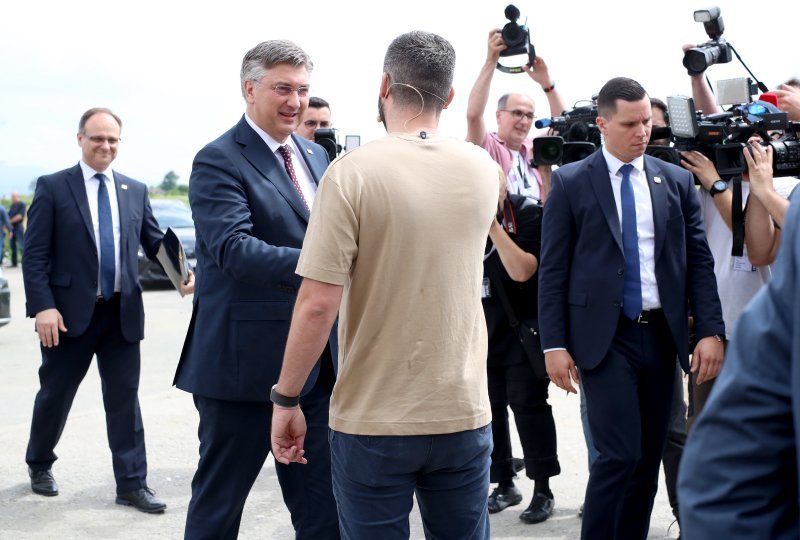 Mate Rimac i Andrej Plenković