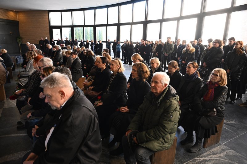 Ispraćaj koreografa Milka Šparembleka na Krematoriju