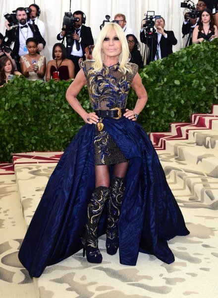 Donatella Versace, 2018.