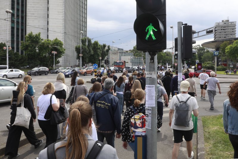 Gužva na Savskoj ulici u Zagrebu