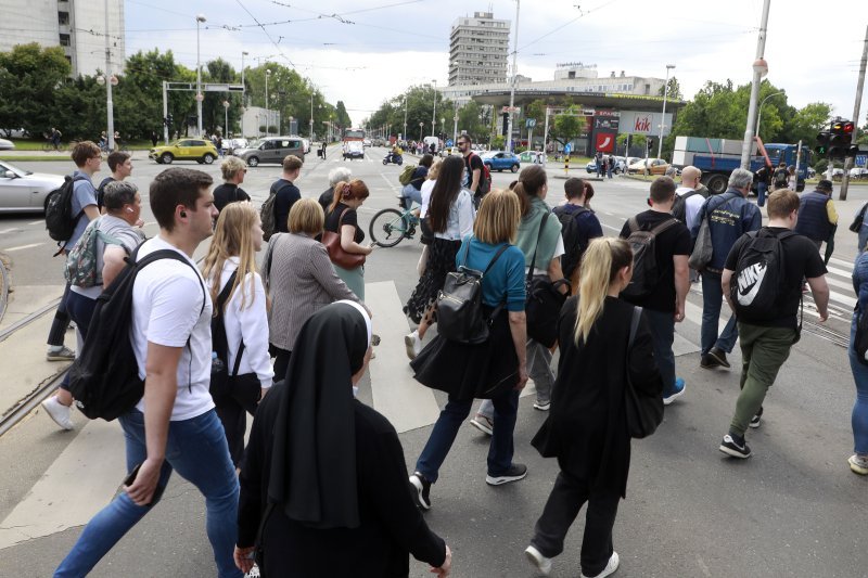 Gužva na Savskoj ulici u Zagrebu