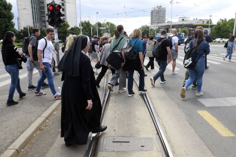 Gužva na Savskoj ulici u Zagrebu