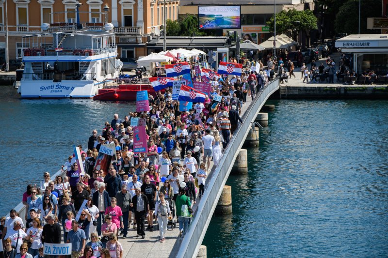 Hod za život, obitelj i Hrvatsku održan u Zadru