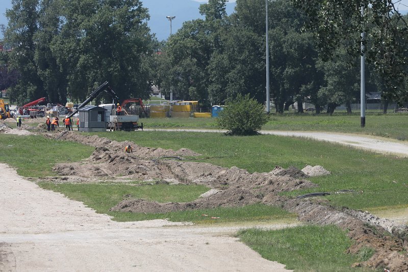 Pripreme za Thompsonov koncert na Hipodromu