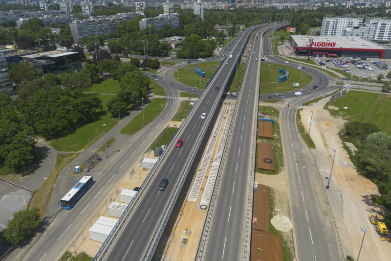 Radovi u Sarajevskoj ulici u Zagrebu snimljeni iz zraka