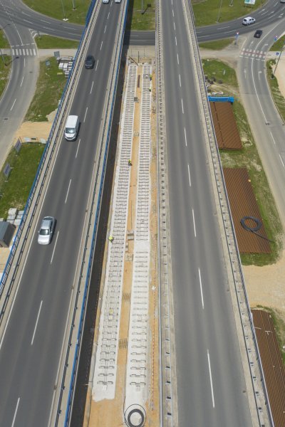 Radovi u Sarajevskoj ulici u Zagrebu snimljeni iz zraka