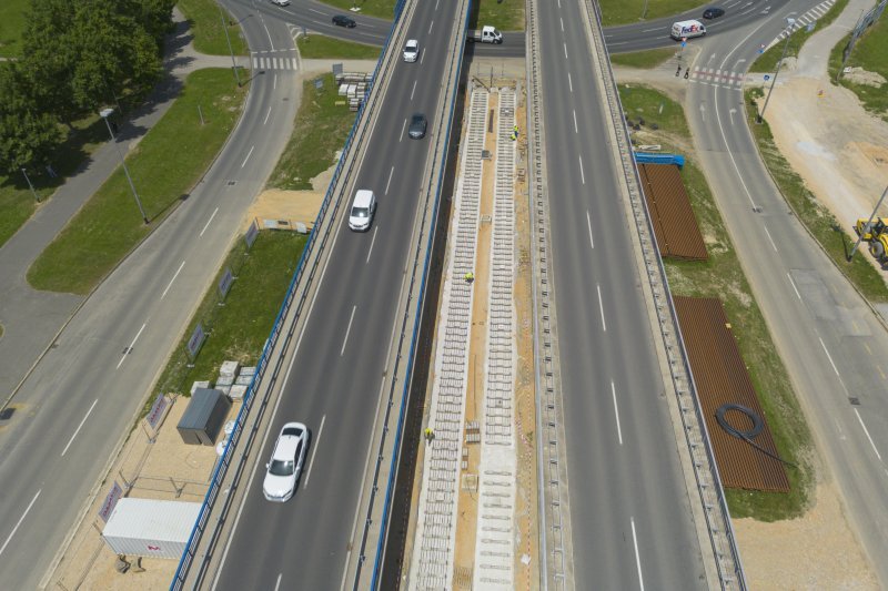 Radovi u Sarajevskoj ulici u Zagrebu snimljeni iz zraka