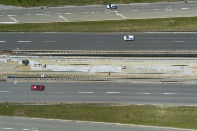 Radovi u Sarajevskoj ulici u Zagrebu snimljeni iz zraka