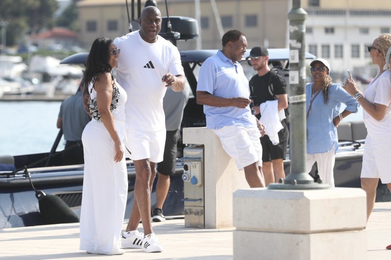 Magic Johnson s obitelji i prijateljima u Trogiru