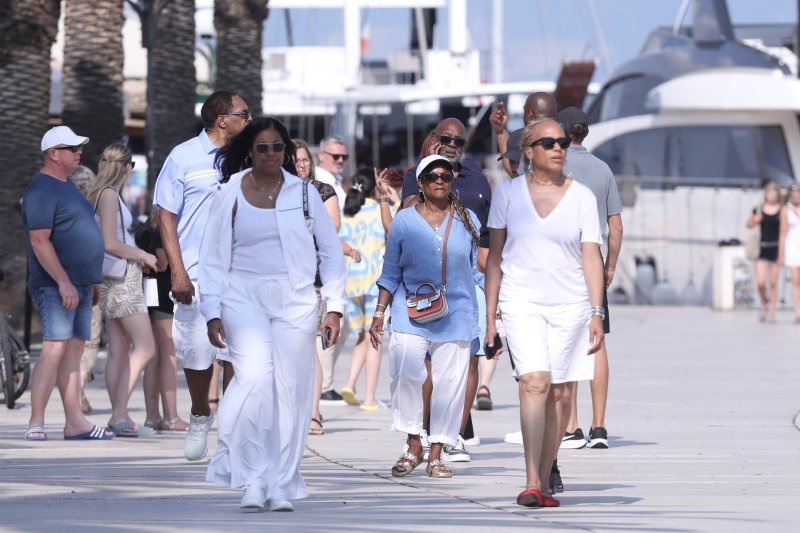 Magic Johnson s obitelji i prijateljima u Trogiru
