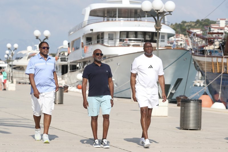 Magic Johnson s obitelji i prijateljima u Trogiru