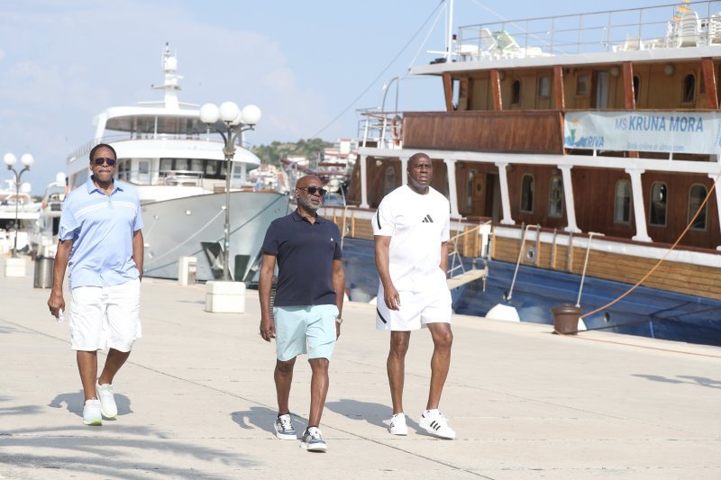 Magic Johnson s obitelji i prijateljima u Trogiru