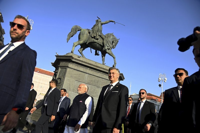 Narendra Modi i Andrej Plenković prošetali Zagrebom
