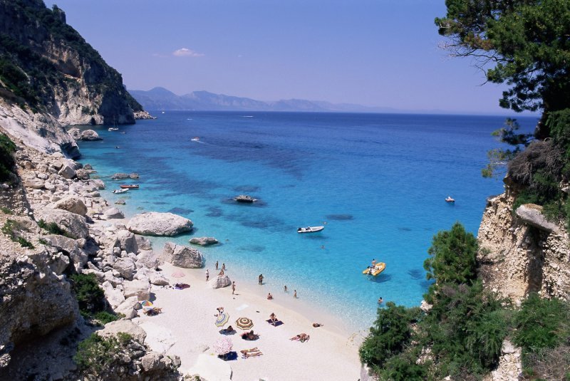 Plaža Cala Goloritze, Cala Gonone, zaljev Orosei, Sardinija
