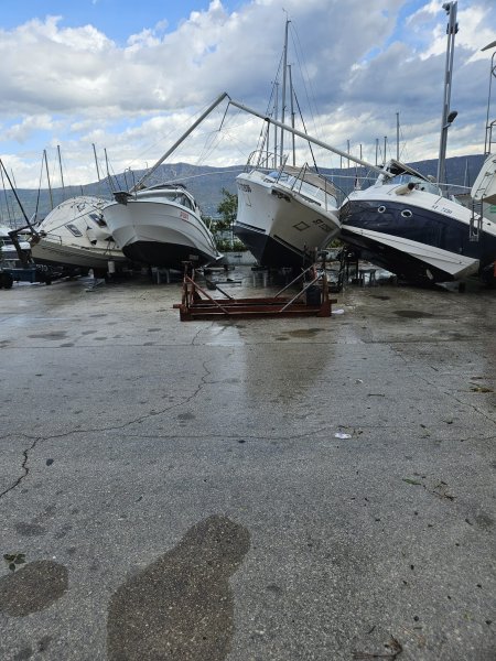 Šteta na brodovima nakon oluje u Splitu