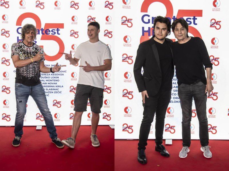 Jurica Pađen i Vlado Kalember na event su stigli sa sinovima