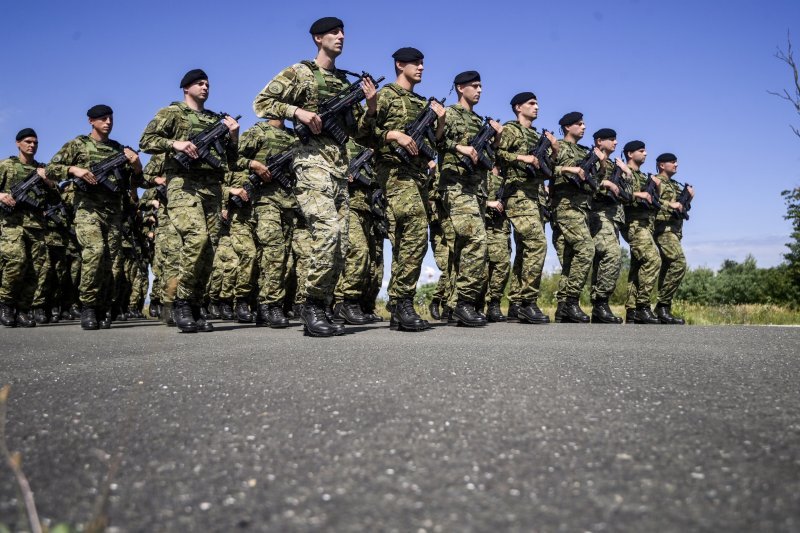 Uvježbavanje pješačkih postroja za mimohod