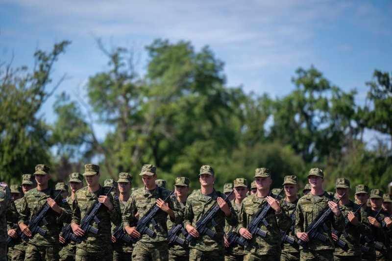 Uvježbavanje pješačkih postroja za mimohod