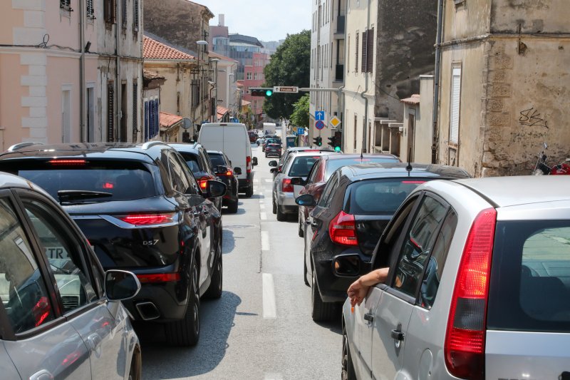 Prometna gužva na otoku Krku