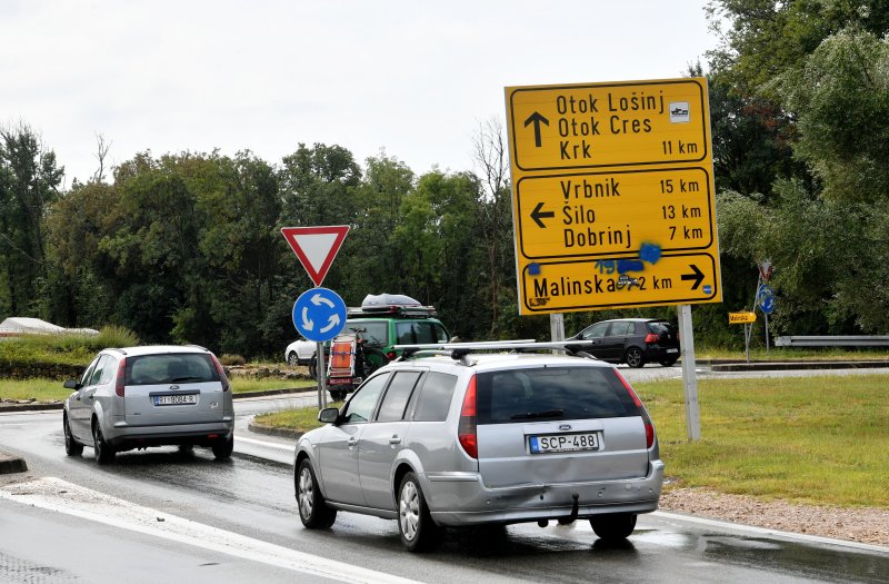 Prometna gužva na otoku Krku
