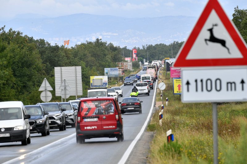 Prometna gužva na otoku Krku