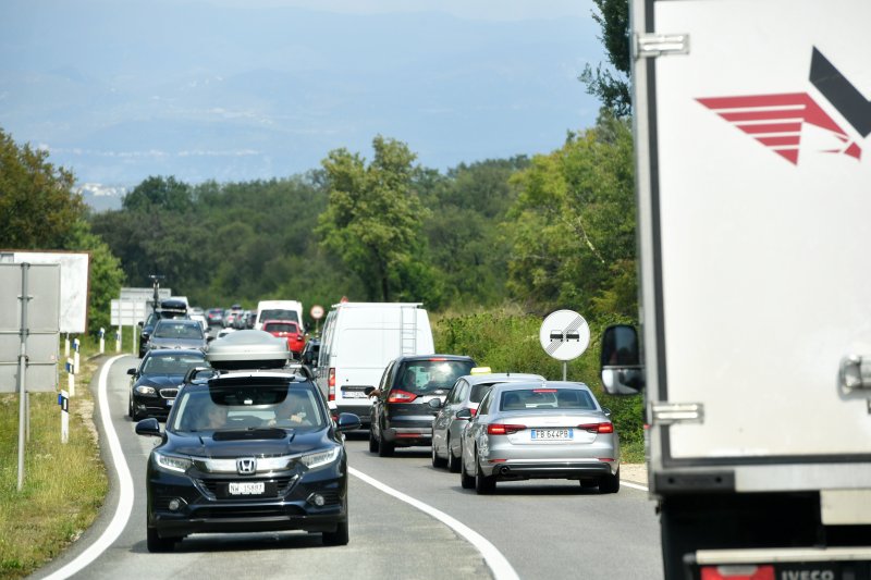 Prometna gužva na otoku Krku