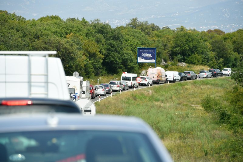 Prometna gužva na otoku Krku