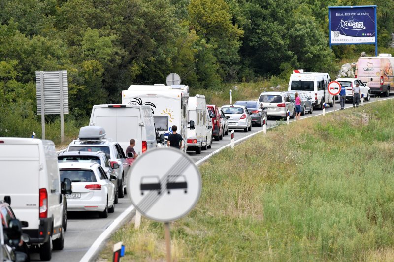 Prometna gužva na otoku Krku