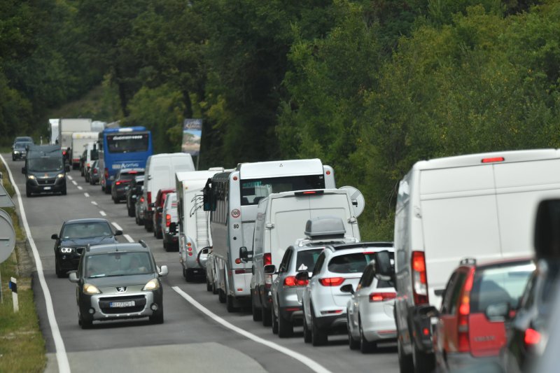 Prometna gužva na otoku Krku