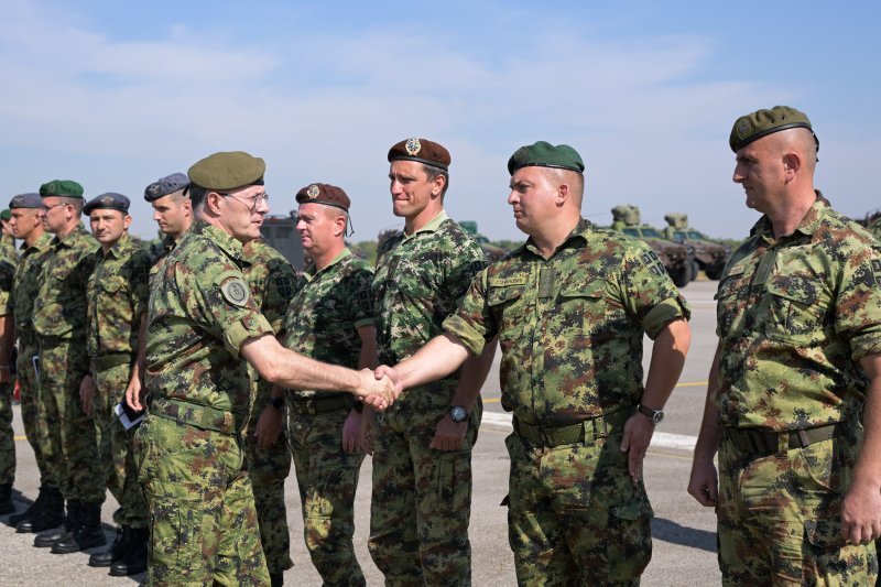 Pripreme za vojni mimohod Vojske Srbije