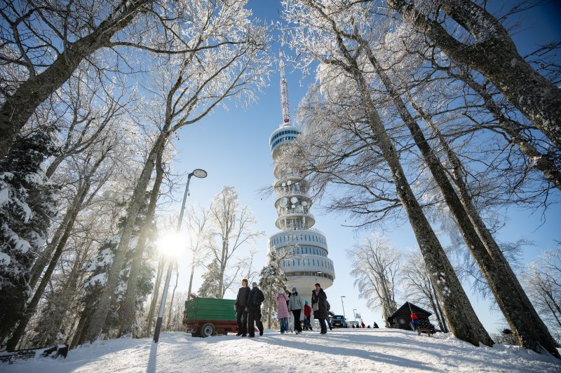 Građani uživaju u snijegu na Sljemenu