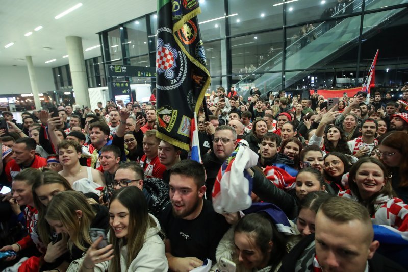 Doček rukometaša u Zračnoj luci Franjo Tuđman