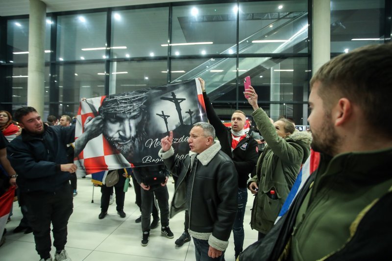 Doček rukometaša u Zračnoj luci Franjo Tuđman