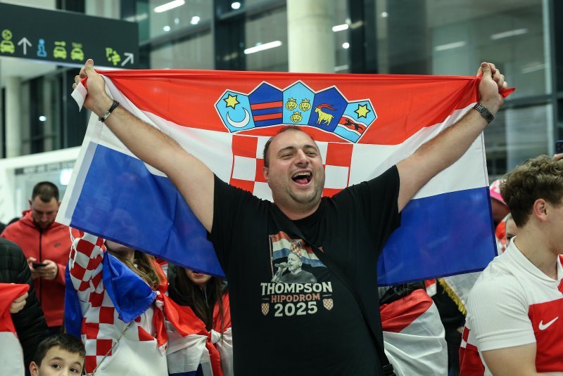 Doček rukometaša u Zračnoj luci Franjo Tuđman
