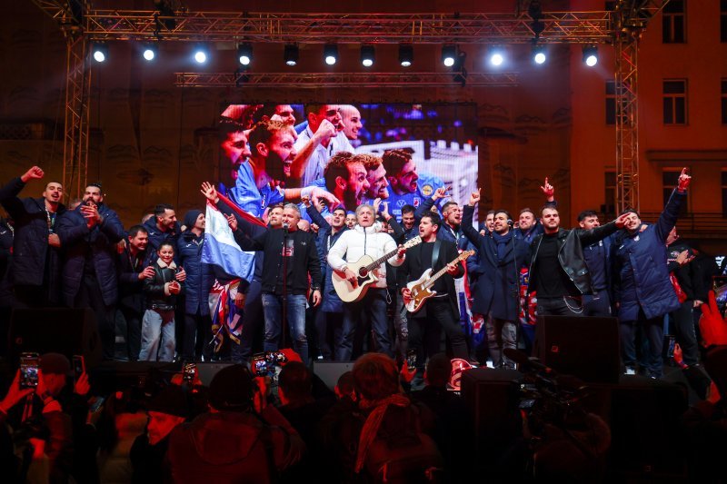 Zagreb: Doček rukometaša