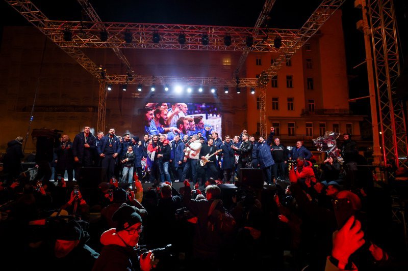 Zagreb: Doček rukometaša