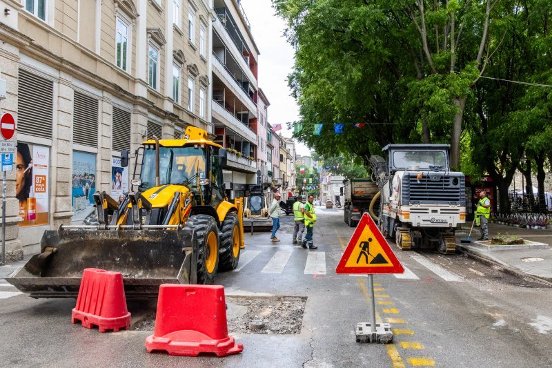 Pula: Sanacija kolnika na Giardinima