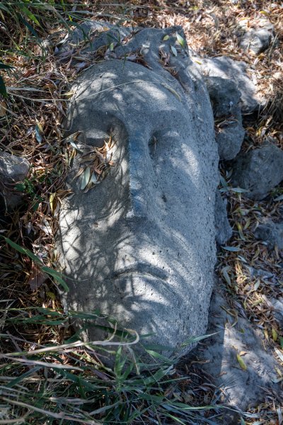 Zagreb: Ispod Hendrixova mosta izronila kamena skulptura 'Vodan'