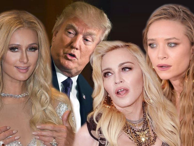 Paris Hilton, Donald Trump, Madonna, Mary-Kate Olsen