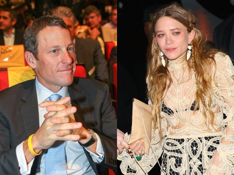 Lance Armstrong i Ashley Olsen