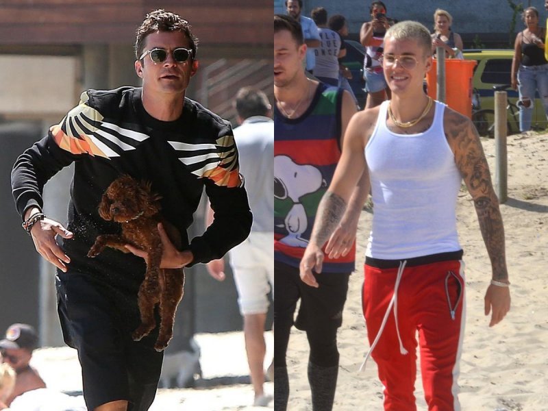 Orlando Bloom i Justin Bieber