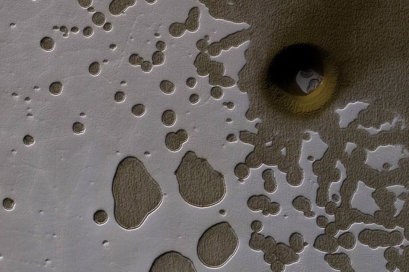 Krater na južnoj polutci Marsa