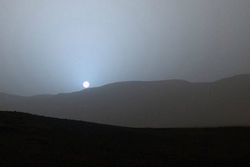 Plavi zalazak sunca na Marsu