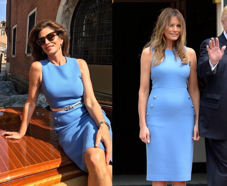 Cindy Crawford i Melania Trump