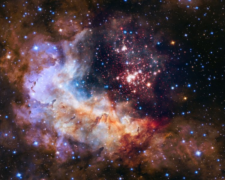Westerlund 2 - fotografija izabrana za proslavu 25. rođendan teleskopa Hubble