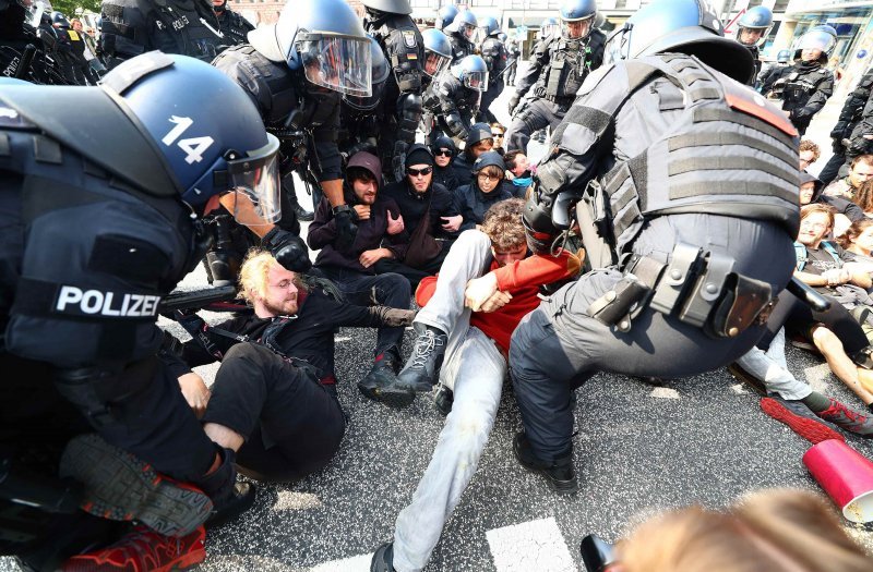 Drugi dan prosvjeda protiv skupa G20 u Hamburgu