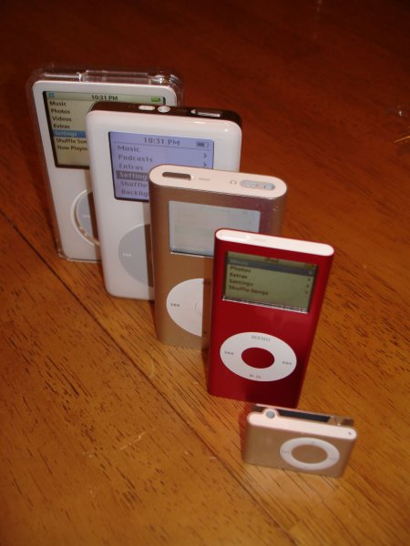 Različiti iPod modeli
